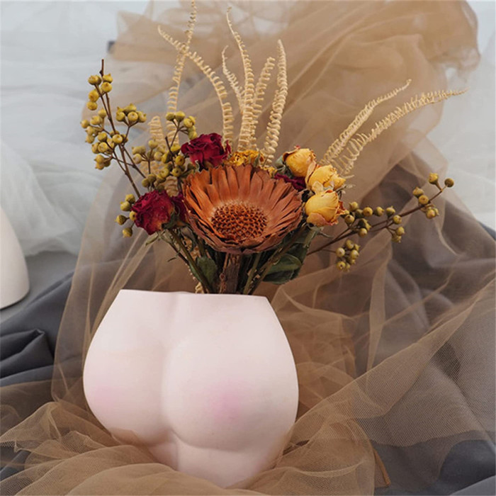 3D Body Resin Plant Pot Molds Human Body Flower Pot Silicone Mold Pen Holder Mould DIY Craft Jewelry Making Tray Home Ornaments Decoration