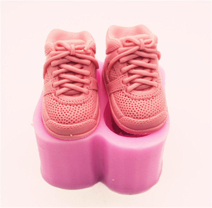 Silicone Molds 3D Sneaker, Shoes Shape Craft Art Silicone Resin Molds, Craft soap Molds DIY Handmade Cake Fondant Candle Molds