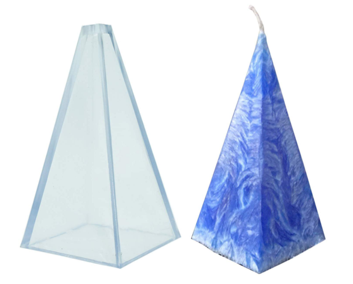 Pyramid Candle Mold-Durable PC Candle Mold for Making Candles
