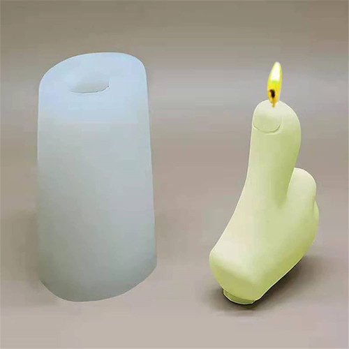Gesture Candle Mold, 3D Hand Shaped Silicone Molds, Thumbs Up DIY Resin Casting Moulds, Creative Finger Shape Aromatherapy Plaster Soap Molds for DIY Fondant Plaster Sculpture Clay Crafts