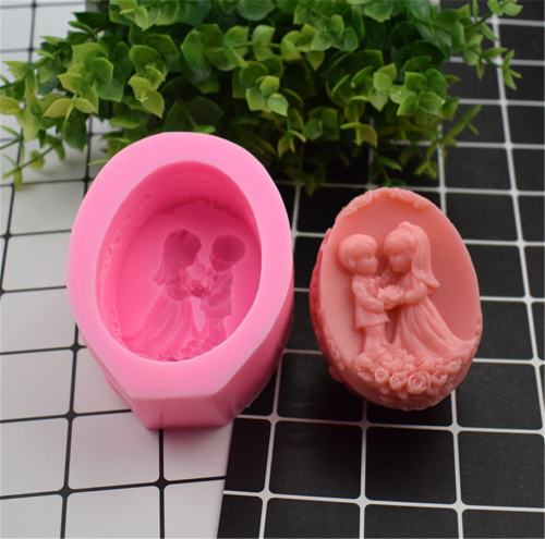 Bear Silicone Soap Bar Mold DIY Homemade Vehicle Ornament Candle Resin Mold