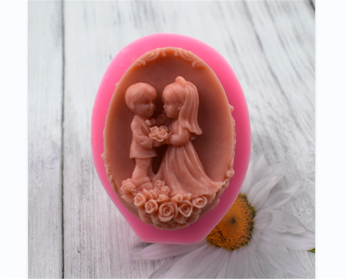 Bear Silicone Soap Bar Mold DIY Homemade Vehicle Ornament Candle Resin Mold