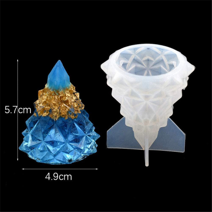Christmas Tree Silicone Mold 3D Christmas Tree Resin Mold Epoxy Resin Casting Molds Candle Soap Handmade Mold for DIY Festival Craft Making Home Decoration