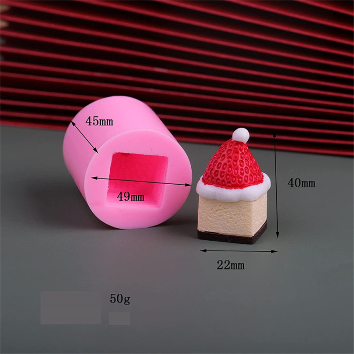 3 Pack Candle Silicone Mold Small Snowman resin mold Christmas snowman mold Aromatherapy Diffuser Stone Decoration Strawberry Snowman Cake Mold