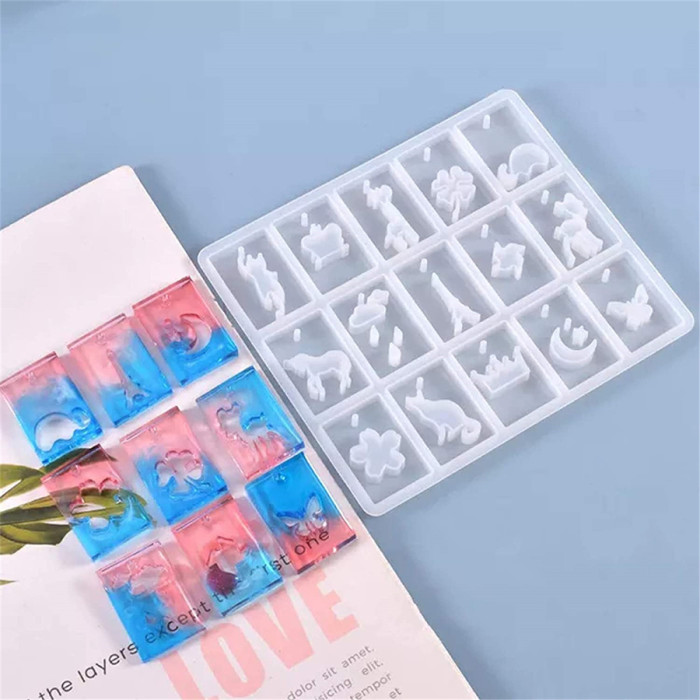Jewelry Casting Molds, Silicone Pendant Resin Moulds , Jewelry Making DIY Craft Tools