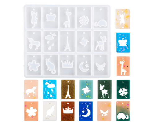 Jewelry Casting Molds, Silicone Pendant Resin Moulds , Jewelry Making DIY Craft Tools