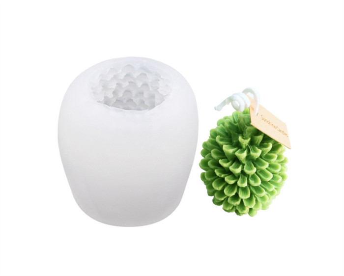 3D Christmas Pine Cone  Silicone Candle Mold Aromatherapy Soap Mould for Candle Making Chocolate Cake Decoration Tool