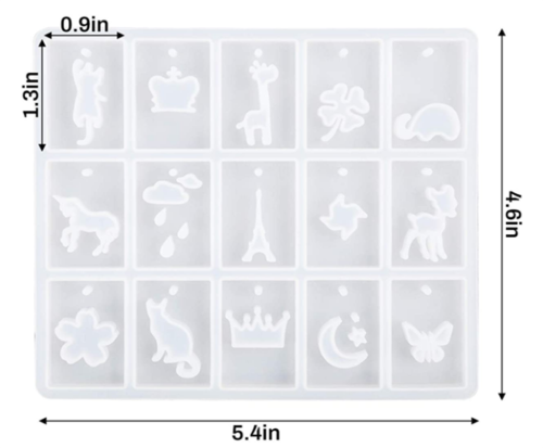 Jewelry Casting Molds, Silicone Pendant Resin Moulds , Jewelry Making DIY Craft Tools