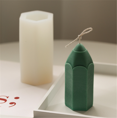 3D Pencil Silicone Soap Mold Candle Molds Cake Decorating Sugar Chocolate Fondant Mould DIY Clay Making Tools,Candles