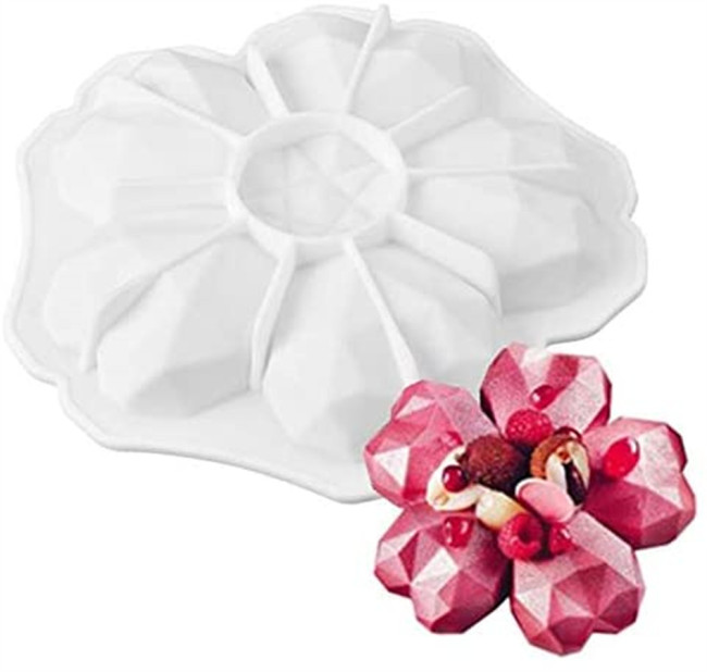 NEW Love Petals Silicone Mold, Cake Baking Tray for Romantic Valentine's Day, Xmas Birthday Party, Make for Cream Mousse Chocolate Fondant Cake Desserts or Plaster Artwork, Resin Crafts