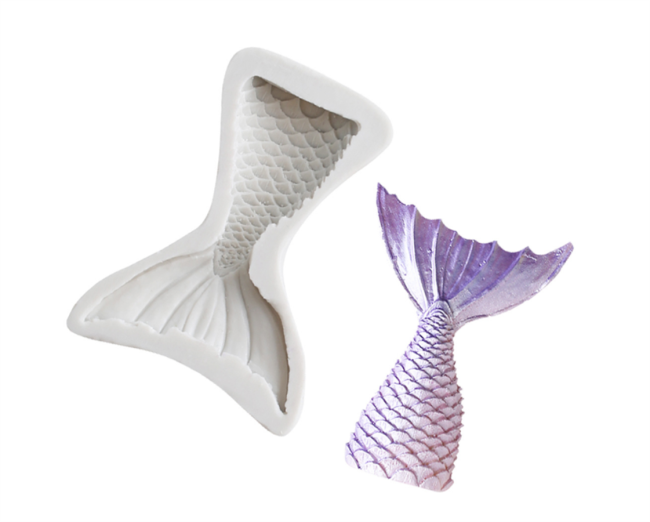 3D Mermaid Tail Silicone Mold Bake Cake Decorating Mold