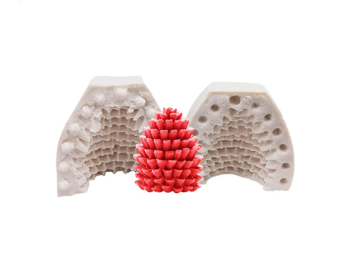 3D Christmas Pine Cones Candle Molds, Pinecone Cake Mold, Silicone Candle Mold Clay Craft Mold for Candle Making Chocolate Cake Decoration Tool
