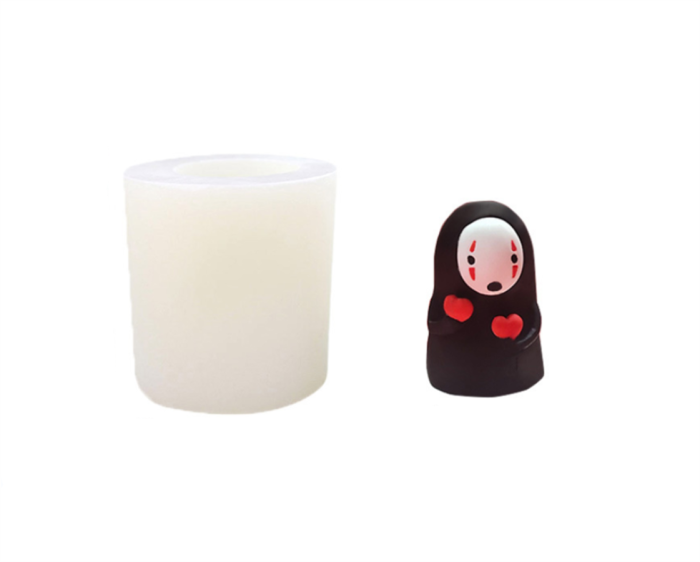 Ghost Shape Candle Molds Aromatherapy Making Silicone Mold Plaster Molding Mousse Cake Wax Soap Pastry Candy Chocolate Fondant Mould Handmade Crafts DIY Hallowma Gifts Festival Home Decor