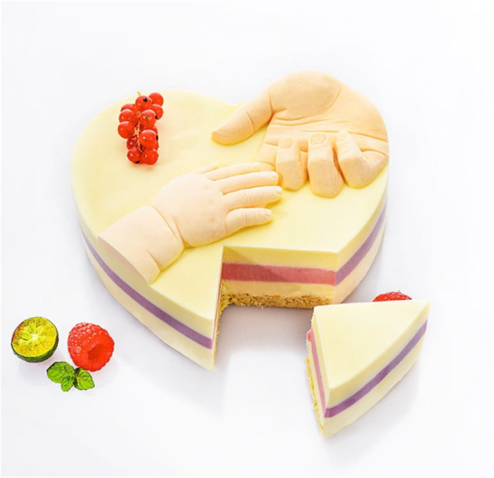 DIY Heart Shaped Silicone Baking Mold for Mother's Day Chocolate Cupcake Cake Muffin Handmade Candy HAND