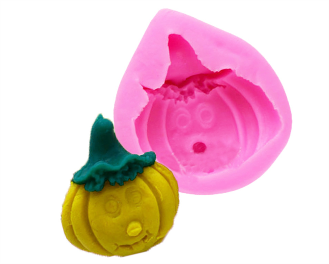 Halloween Molds Silicone Candy Chocolate Soap Mold Pumpkin Baking Mold Jack-O-Lantern Non-Stick Silicone Mold