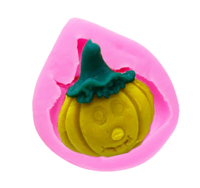 Halloween Molds Silicone Candy Chocolate Soap Mold Pumpkin Baking Mold Jack-O-Lantern Non-Stick Silicone Mold