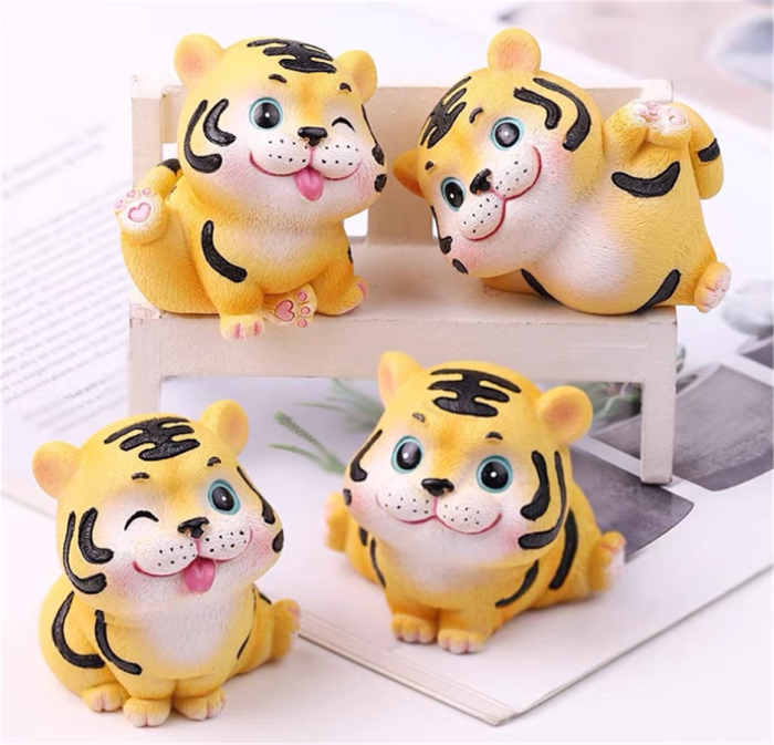 3D Cartoon Tiger Shape Silicone Mold DIY Soap Gypsum Resin Candle Mold Cake Chocolate Fondant Cake Decoration