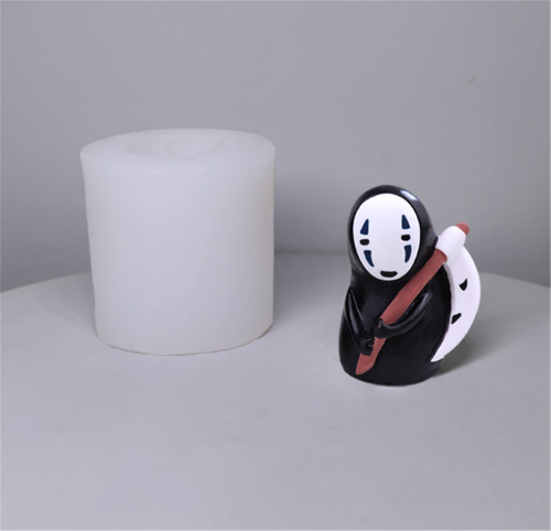 Ghost Shape Candle Molds Aromatherapy Making Silicone Mold Plaster Molding Mousse Cake Wax Soap Pastry Candy Chocolate Fondant Mould Handmade Crafts DIY Hallowma Gifts Festival Home Decor