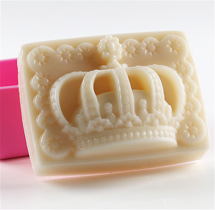 Silicone Molds Crown, Queen Crown Shape Craft Art Silicone Soap Mold, King Theme Craft Molds DIY Handmade Cake Molds