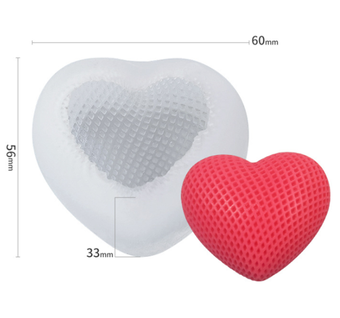 Love Silicone Mold DIY Heart Shaped Mousse Cake Chocolate Silicone Mold for Cake Decoration, Candy, Ice Cube , Dessert Biscuit