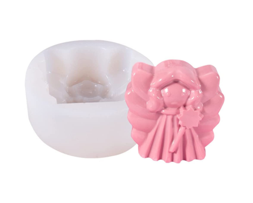 3D Angel Candle Mold Silicone Soap Making Mould Fondant Candy Cake Chocolate Decorating DIY Baking