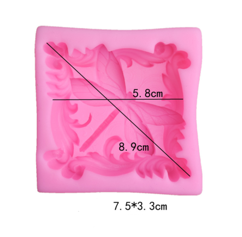 Silicone Moulds dragonflys, Insects Shape Craft Art Silicone Soap Mould, Rectangle Shape soap Moulds - Best Handmade Gifts(Random color)