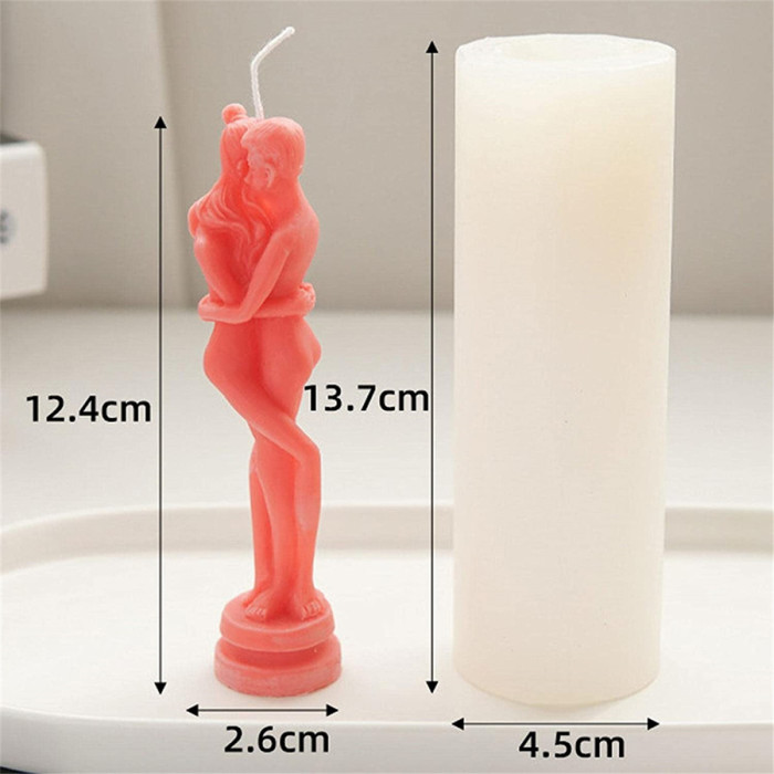 Body Candle Mold, 3D Human Body Embracing Mold Resin Casting Homemade Molds, DIY Crafts Soap Making for Home Resin Ornaments