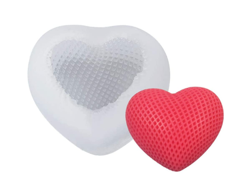 Love Silicone Mold DIY Heart Shaped Mousse Cake Chocolate Silicone Mold for Cake Decoration, Candy, Ice Cube , Dessert Biscuit