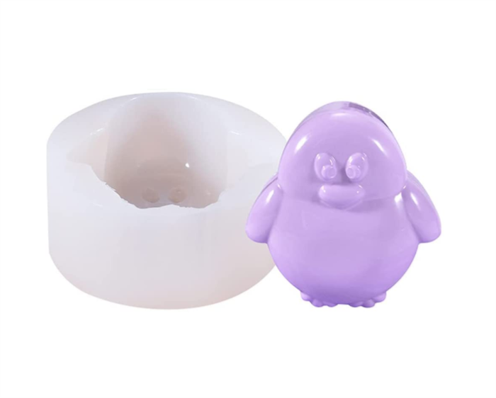 Penguin Candle Mold Silicone Soap Making Mould Fondant Candy Cake Chocolate Decorating DIY Baking