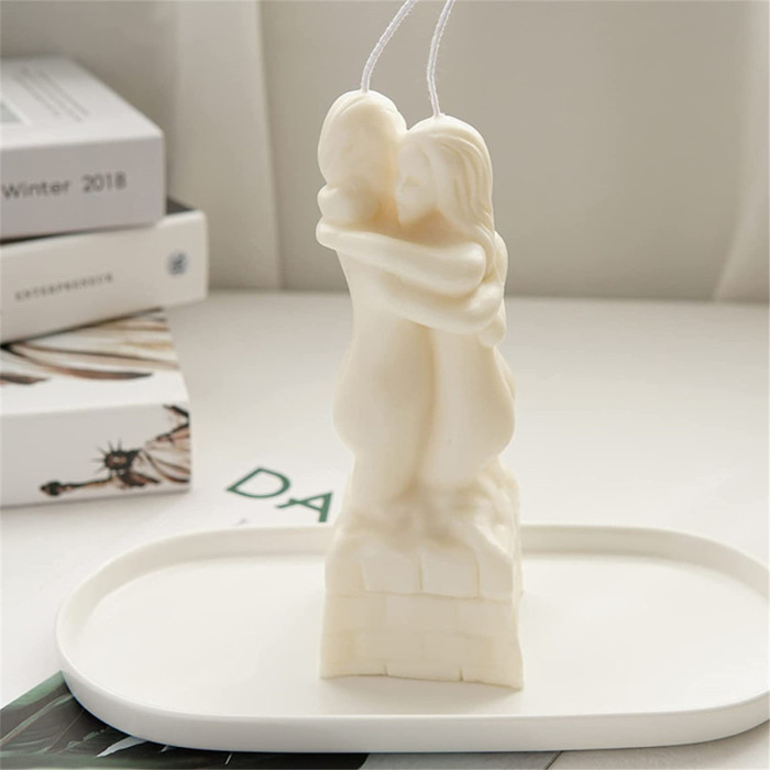 Body Candle Mold, 3D Human Body Embracing Mold Resin Casting Homemade Molds, DIY Crafts Soap Making for Home Resin Ornaments