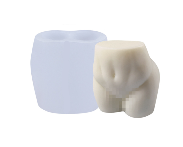 Candle Mould, Female Body Candle 3D Silicone Mold Butt Body Candle Mold Soy Wax Mould Resin Casting Moulds for Homemade Soap Candle DIY Craft Wax Making Craft Decoration Art Gift