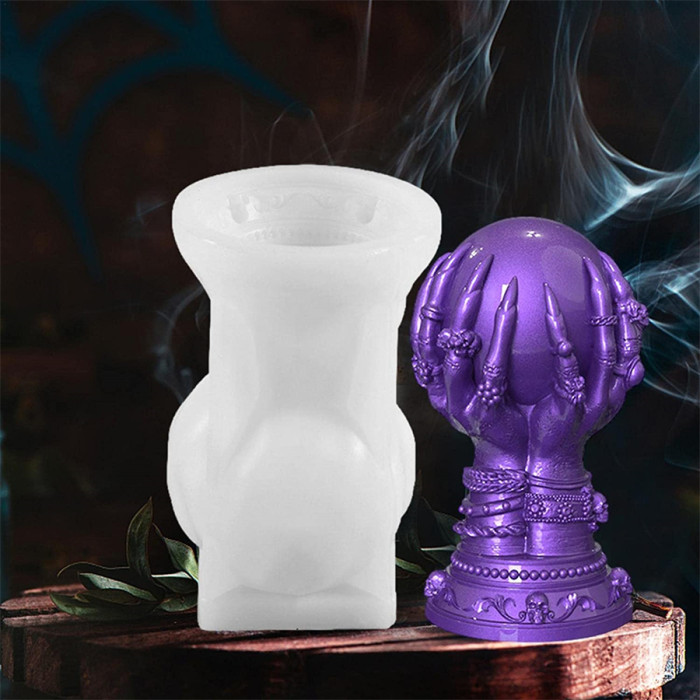 3D Skull Resin Mold Candle Making Kit, Handmade Soap, Silicone Candle Mold  Epoxy Polymer Clays Mould for Molding