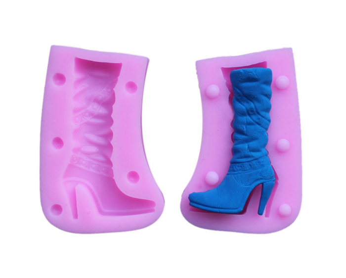 3D High Heels Shoes Silicone Molds Boots Cupcake Topper Fondant Mold DIY Cake Decorating Tools Candy Resin Clay Chocolate Moulds