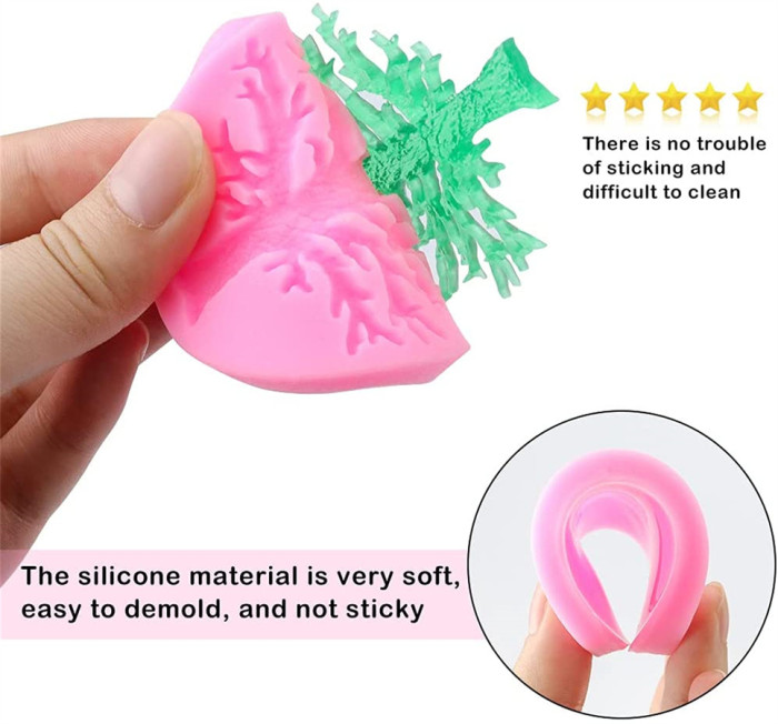 2 Pcs Trees Without Leaves,Withered Trees,Food Grade Safety Silicon Materials,Halloween Carnival Party Mold for Cake Decorating,Sugarcraft,Chocolate,Cupcake Topper,Pastry,Polymer Clay,DIY