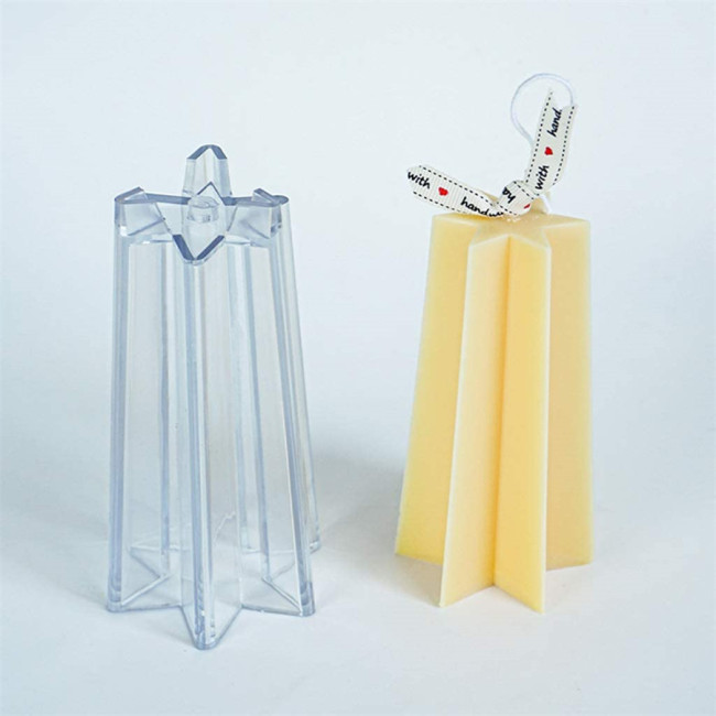 3D Candle Molds for Candle Making, Hex Candle molds DIY, DIY Plastic Candle Molds Homemade Soap, Molds Scented Candle for Home Decoration Festive Holiday
