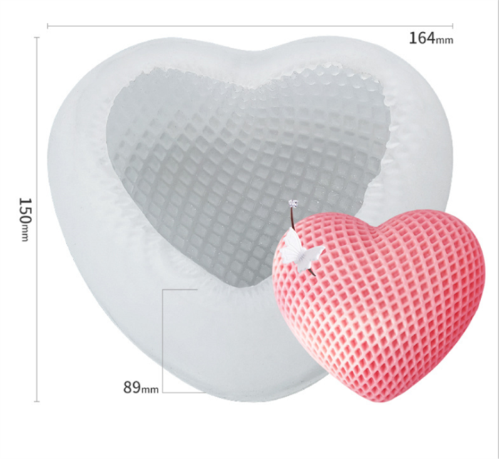 Woven Love Silicone Mold DIY Heart Shaped Mousse Cake Chocolate Silicone Mold for Cake Decoration, Candy, Dessert Biscuit