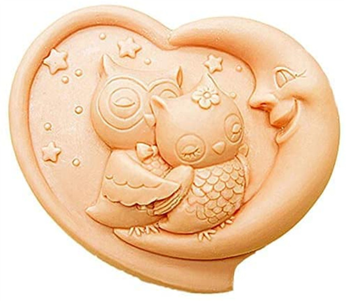 Owl Lover Silicone Soap Mold for Soap Making Silicone Fondant Chocolate Cake Candy Mould