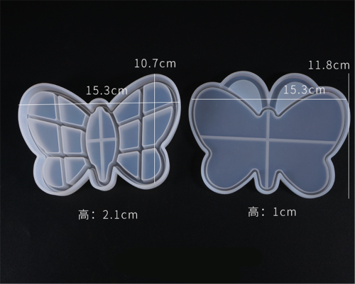 Silicone Box Molds Butterfly Storage Box with Lid Epoxy Resin Molds for Storage Jewelry Trinket Earring