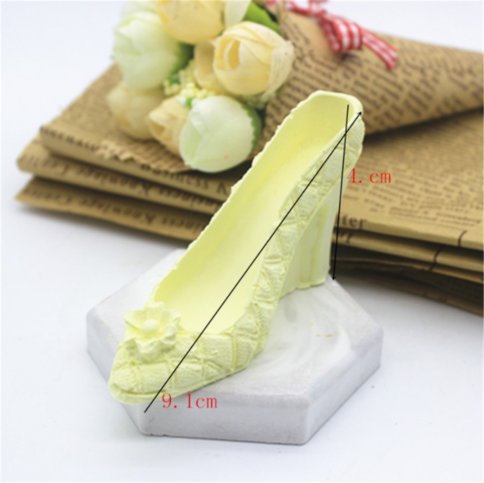 Silicone Molds High Heels, Craft Art Women Shoes Silicone Soap Mold, Love Rose Craft Molds DIY Handmade Soap Molds