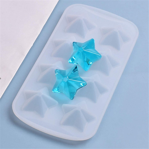 DIY Star Silicone Casting Epoxy Mold Jewelry Making Tools Crafts Gift Supplies - Pentagram