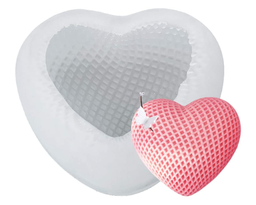 Woven Love Silicone Mold DIY Heart Shaped Mousse Cake Chocolate Silicone Mold for Cake Decoration, Candy, Dessert Biscuit