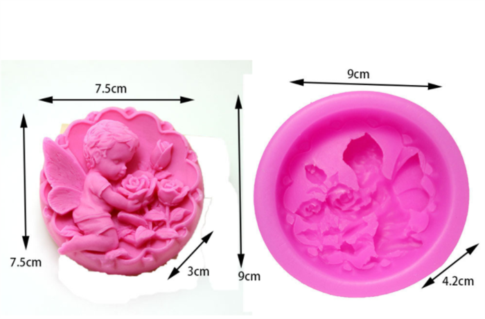 Rose Angel Silicone Mold Craft Art Silicone Soap Mold Craft Molds DIY Handmade Soap Molds