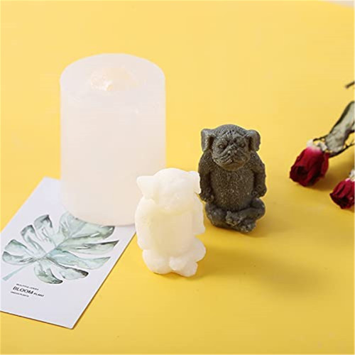3d pug dog silicone mold for resin pug dog resin mold dog mold cartoon resin mold dog shape baking dessert chocolate mold