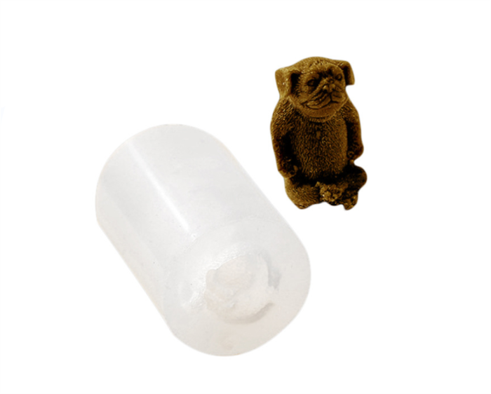 3d pug dog silicone mold for resin pug dog resin mold dog mold cartoon resin mold dog shape baking dessert chocolate mold
