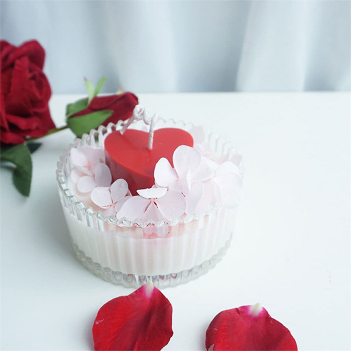 3D Columnar Love Heart Shape Candle Mold Handmade Love Scented Candle Mould Crystal Resin Mold Craft Plastic Candle Mold Plastic Pillar Candle Making Molds for Christmas