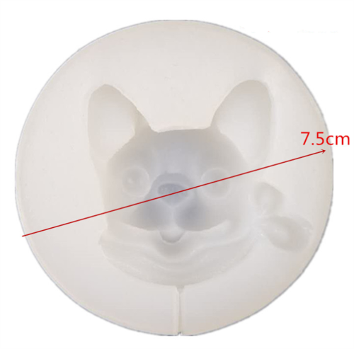 Bulldog Dog Head 3D Silicone Cake Molds Soap Mold Mousse Mould Fondant Tools Cake Decorating Supplies Dessert Sweet Tools