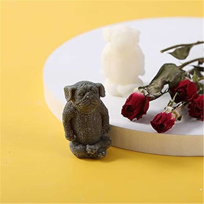 3d pug dog silicone mold for resin pug dog resin mold dog mold cartoon resin mold dog shape baking dessert chocolate mold