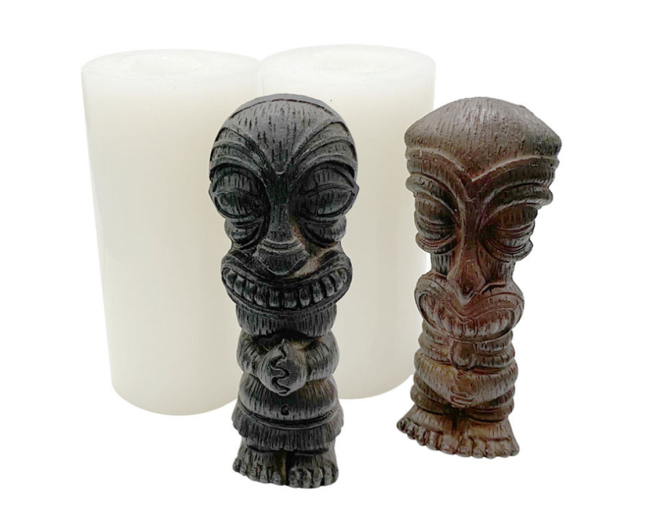 2 pcs Halloween faces,demons, silicone molds, funny creative decorations, DIY aromatherapy candles, gypsum resin molds, chocolates, cakes, etc