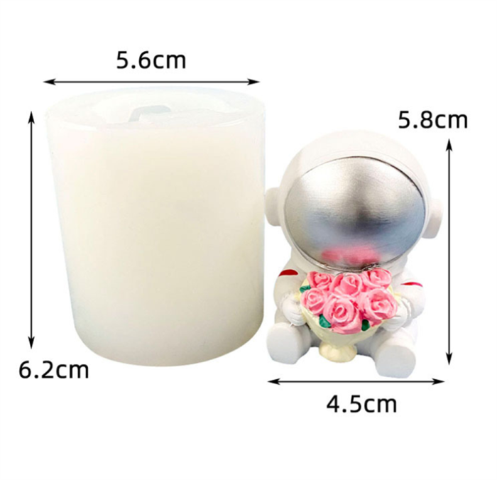 Astronaut baking mold decoration DIY aromatherapy gypsum expanded stone mold chocolate ice