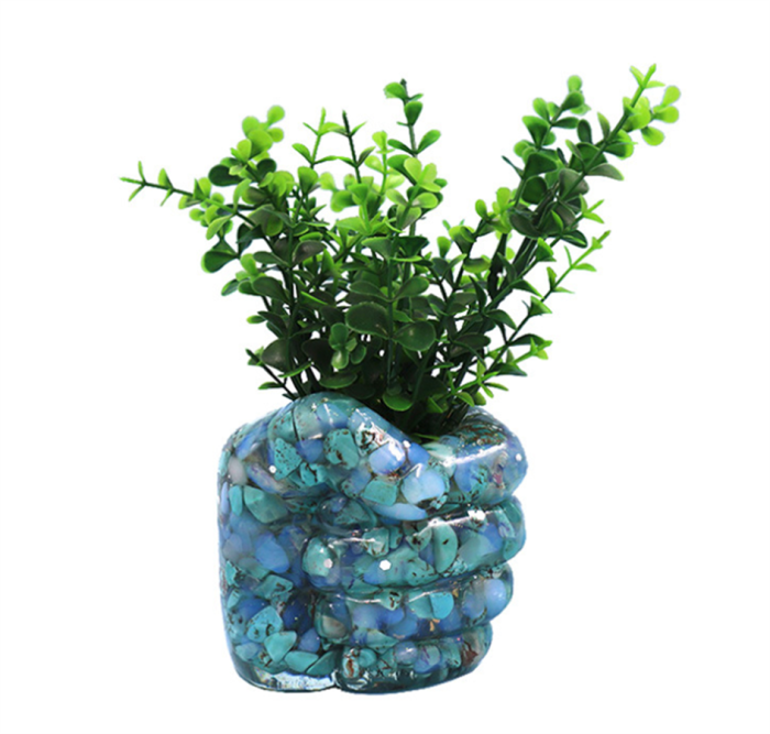Fist Shape Silicone Mold for Concrete Flower Pots, Creative Jewelry Pen Holder Container Mold for Resin Casting Plaster Clay, Homemade Succulent Plant Pot Craft Home Decor